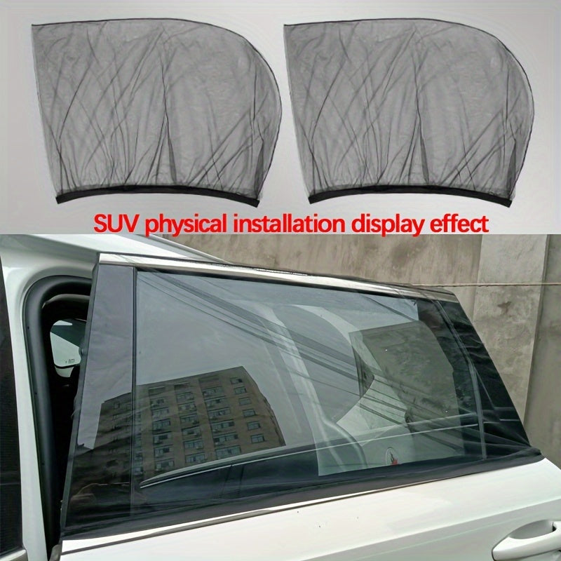 Upgraded Mosquito Prevention Car Window Sun Shade Cover Breathable Mesh Car  Side Window Shade Sunshade UV Protection Fit For Most Cars