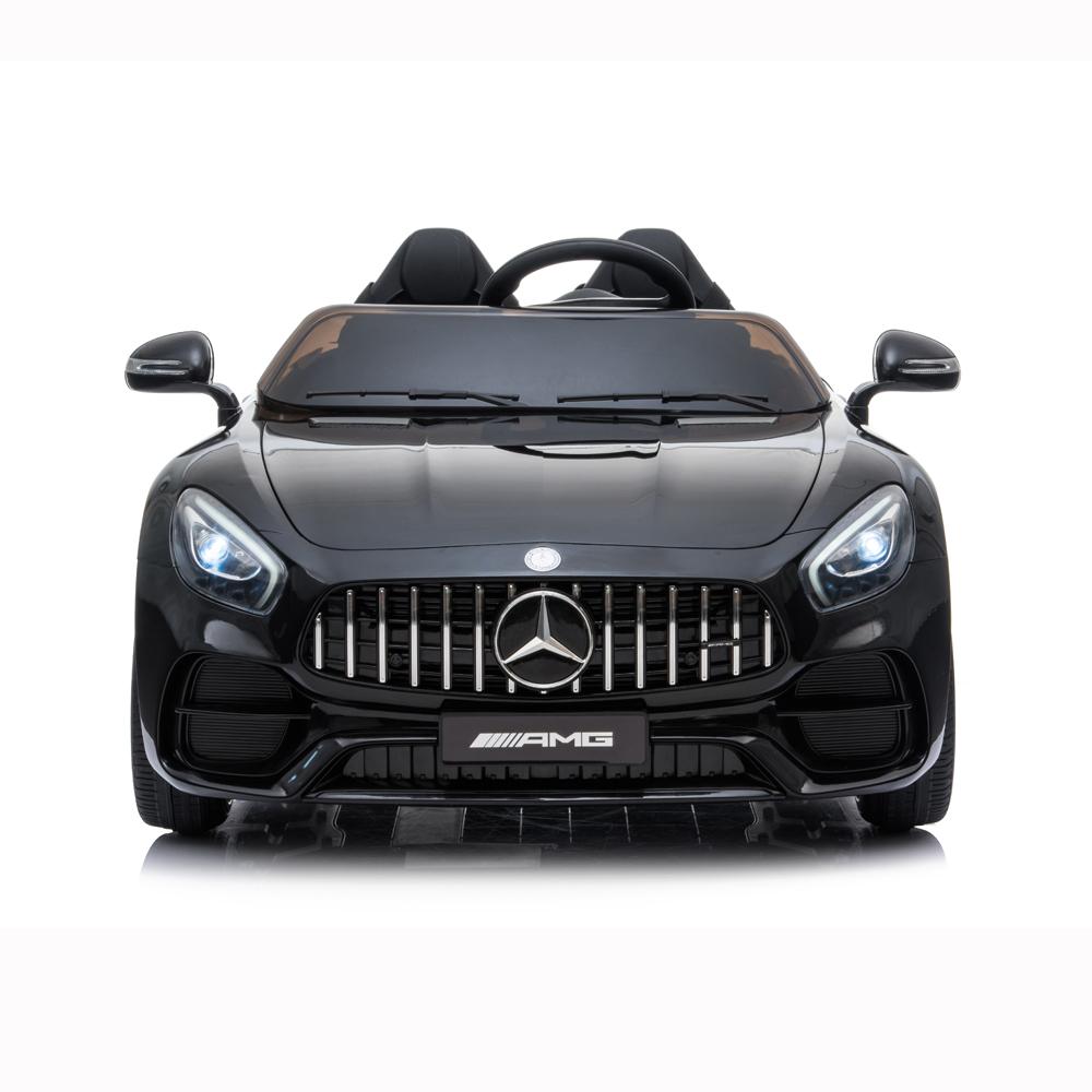 Lowestbest Electric Cars for Kids, Black 12V Kids Battery Powered Ride On Car w/ Remote Control, LED Lights, MP3 Player, 3 Speeds, Best Gift for Boy &amp; Girls