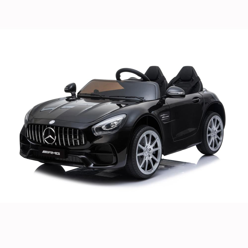 Lowestbest Electric Cars for Kids, Black 12V Kids Battery Powered Ride On Car w/ Remote Control, LED Lights, MP3 Player, 3 Speeds, Best Gift for Boy &amp; Girls