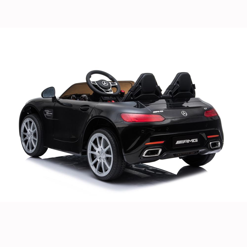 Lowestbest Electric Cars for Kids, Black 12V Kids Battery Powered Ride On Car w/ Remote Control, LED Lights, MP3 Player, 3 Speeds, Best Gift for Boy &amp; Girls