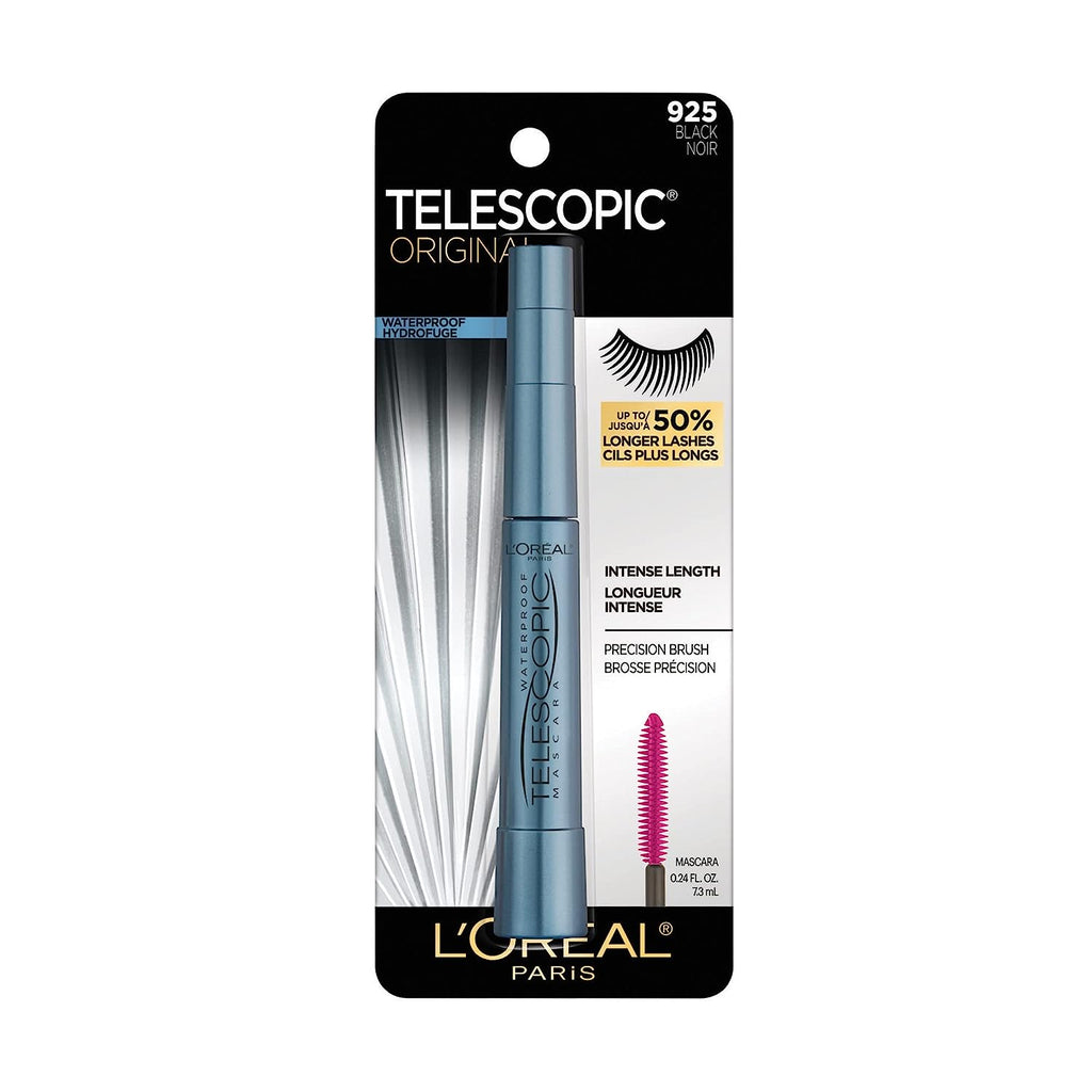 L'Oreal Paris Makeup Original Telescopic Lengthening Mascara, Waterproof Black