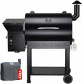 Pellet Grill BBQ Smoker Outdoor Coowith Folding Shelf & Cover