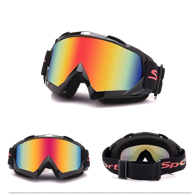 Windproof Motorcycle Glasses Sports Goggles, ATV Windbreak Sand Safety Goggles For Helmet Motorbike Motorcycles Goggles