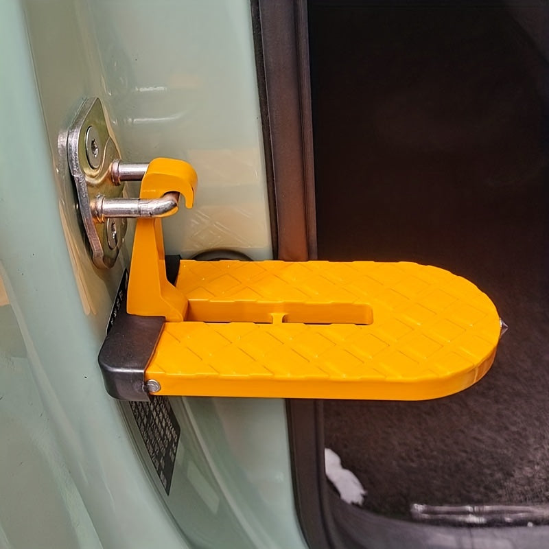 Universal Car Door Step: Foldable Roof Rack, Glass Breaker &amp; Safety Hammer For Easy Roof Access - Fits Most Cars, SUVs &amp; Trucks