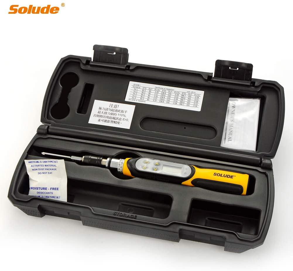 Mini Digital Torque Screwdriver 20-400cN.m,1/4 inch Drive Adopter,with Buzzer &amp; LED indicator