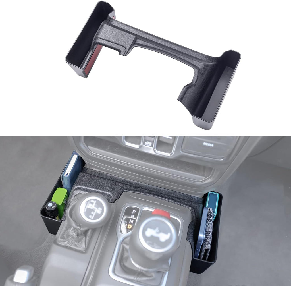Center Console Gear Shift Organizer Tray Compatible with Jeep Wrangler JL/JLU 2023 2019-2023 2024 and Jeep Gladiator JT Truck 2023 2023 2023 2023 Storage Box Accessories (Not for JK/JKU)