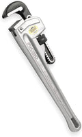 Straight Pipe Wrench, Aluminum, 36 in. L