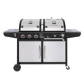 Gas Charcoal Grill Combo 3-Burner Dual Fuel Grill Combo ZH3002SN