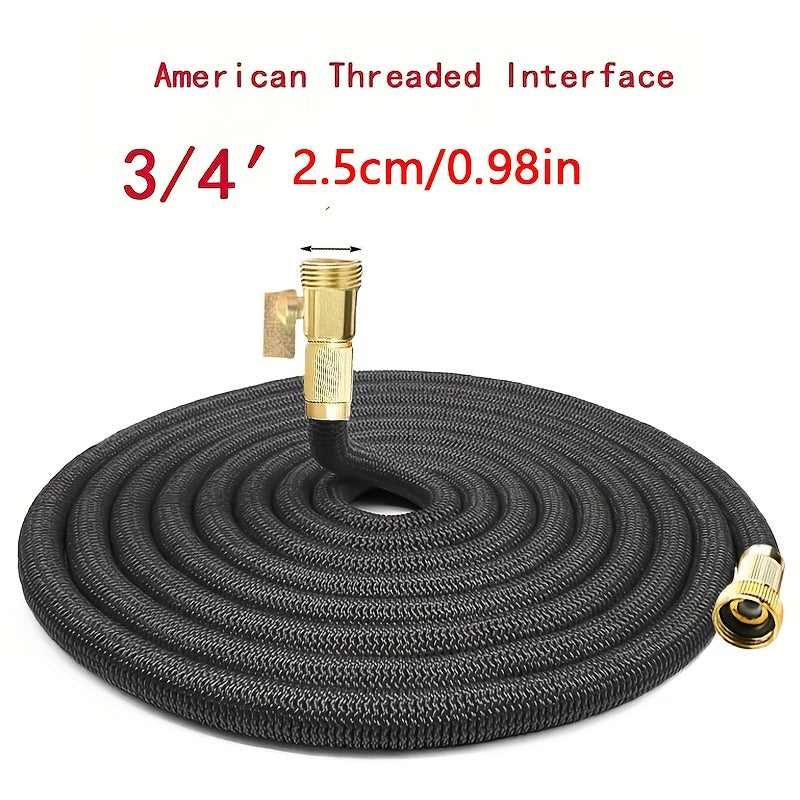1pc Garden Water Hose 3/4 Expandable Magic Flexible Garden Hoses High Pressure Washing Hose Pipe Plastic For Watering Lawn