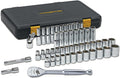 GEARWRENCH 49 Pc. 1/2" Drive 6 Pt. 120XP Mechanics Tool Set, Standard &amp; Deep, SAE/Metric - 80700P