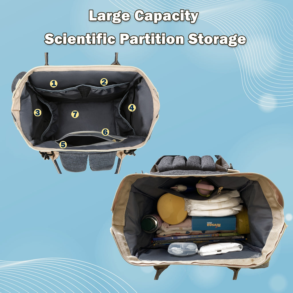 Diaper Bag Backpack, Trendy Bag, Diaper Backpack Bag With A Changing Station, Multifunction Waterproof LarTravel Back Pack, Christmas, Halloween, Thanksgiving Day Gift