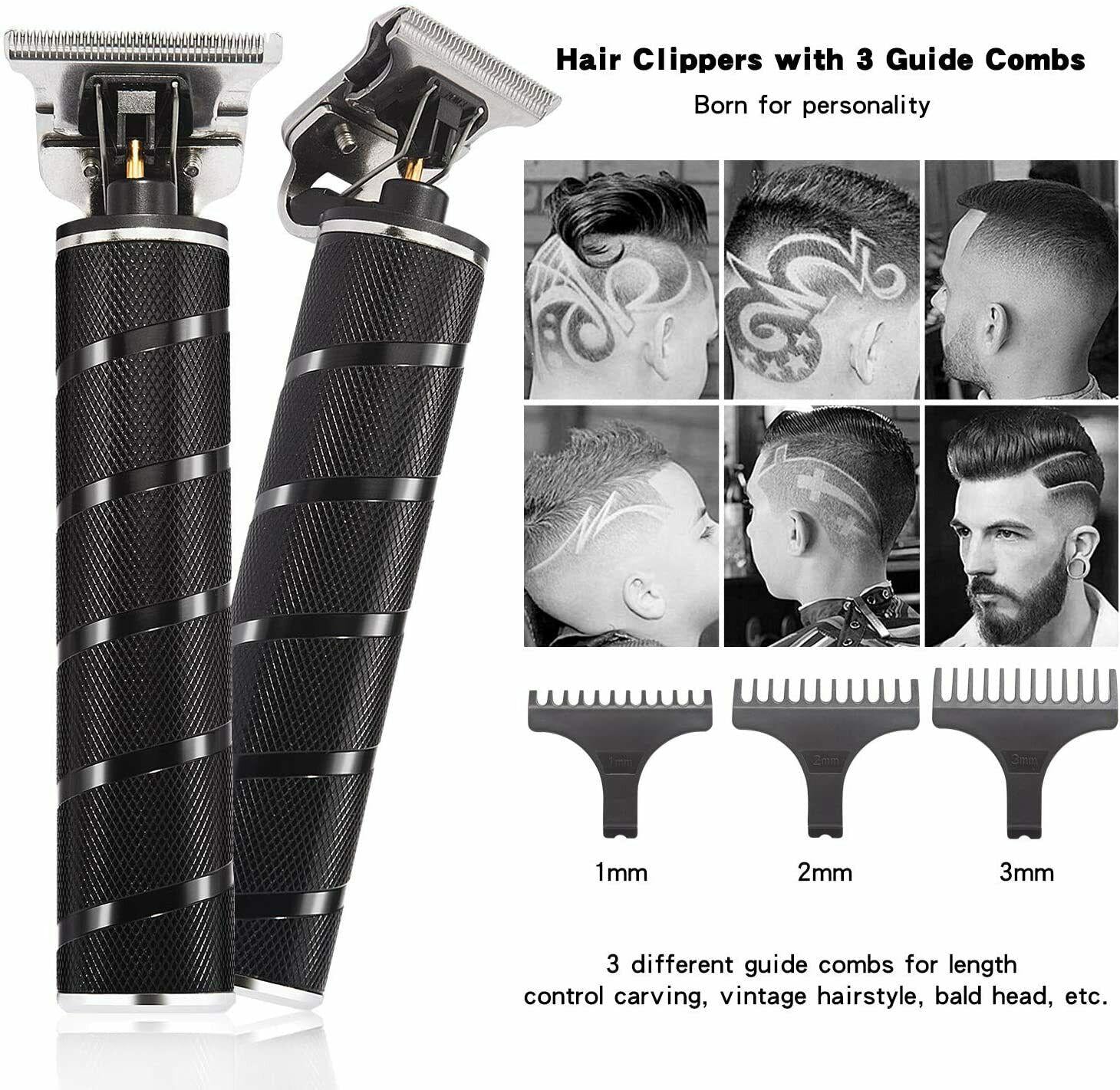 Xnuoyo Electric Hair Clippers, Trimmer Professional Mens Barber Refillable