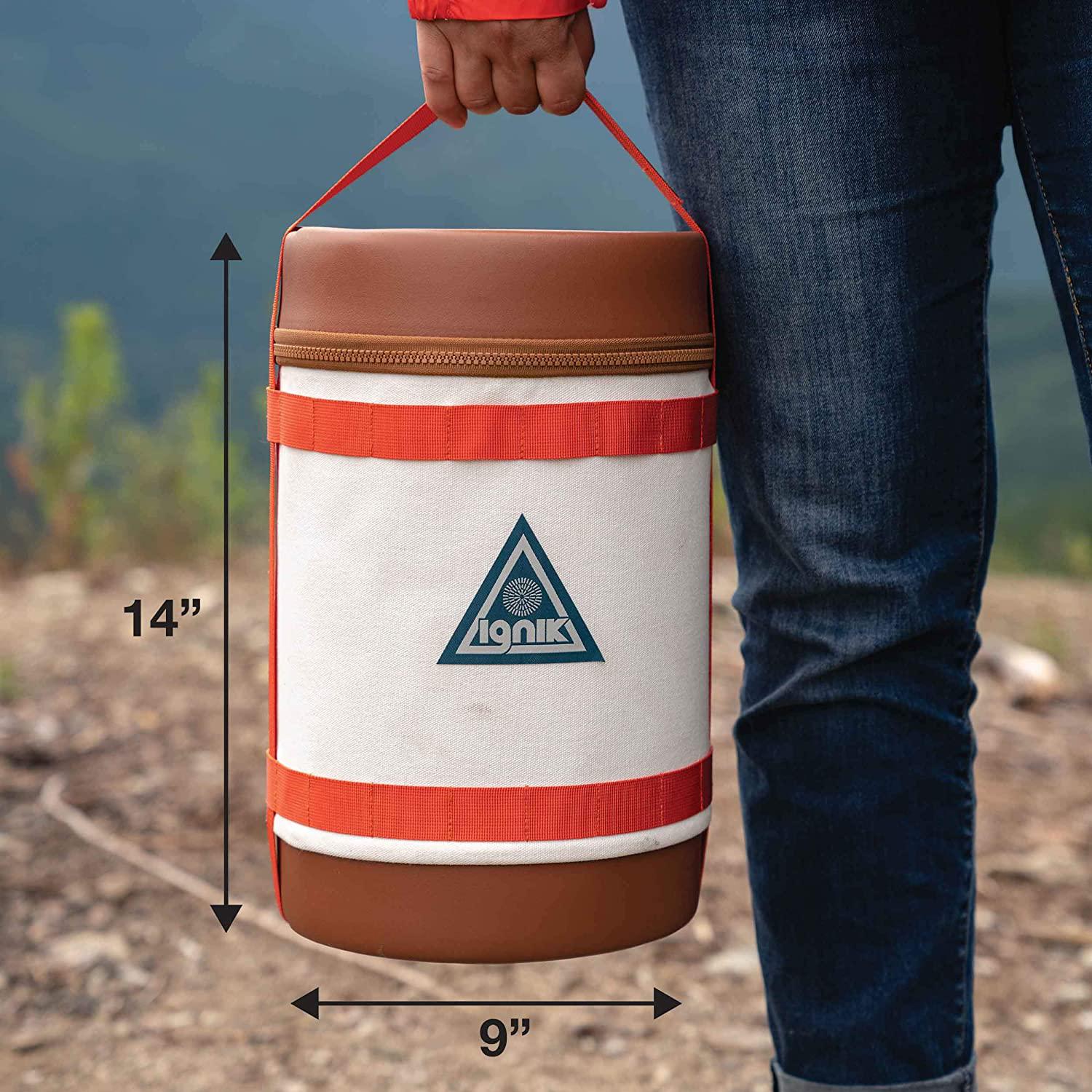 Ignik Refillable Propane Gas Growler Deluxe Kit with Adapter Hose and Carry Case