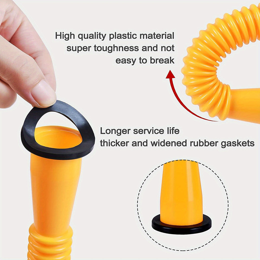 Gas Can Spout, Gas Can Nozzle Suitable For Most 1/2/5/10 Gal Oil Cans. Durable The Thickened Oil Gas Can Cap And Thickened Gasket