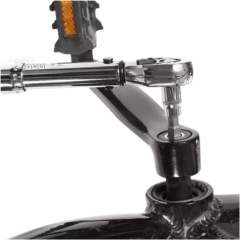 YUOP Hand Tools 1/4" 2-14Nm Adjustable Torque Wrench Bicycle Repair Tools Kit Set Tool Bike Repair Spanner Hand Tool Set (Color : 25PCS)