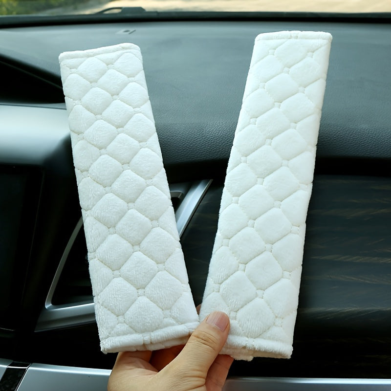 2Pcs Soft Car Seat Belt Covers, Car Seat Belt Shoulder Protector Pads, Comfortable Shoulder Shoulder Pads For Cars, Trucks, Adults, Teens