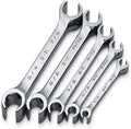 SK 381 SuperKrome 5 Piece 6 Point 1/4-inch to 7/8-Inch Flare Nut Wrench Set