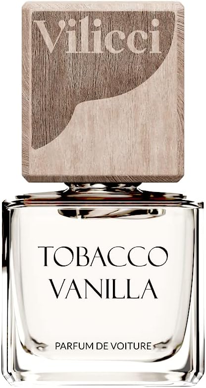 Vilicci Car Air Freshener, Tobacco Vanilla Scent, Long Lasting Fragrance for Auto and Home, 1 Bottle of Car Perfume