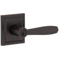 Torrey Venetian Bronze Low Profile Rose Keyed Entry Door Lever Featuring SmartKey Security