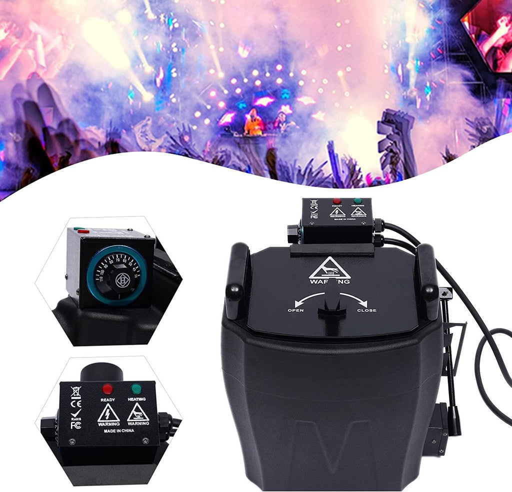 Miumaeov Dry Ice Machine Low Fog Smoke Machine 3500W StaAtmospheric Effects Machines
