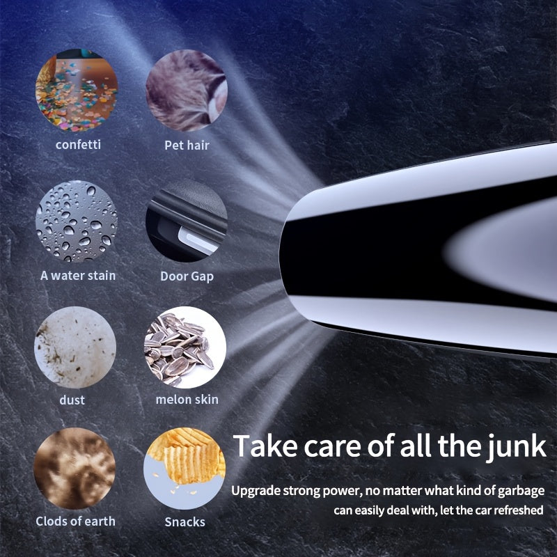 Car Mounted Wireless Vacuum Cleaner With Strong Power And LarSuction Mini Hand-held Car Vacuum Cleaner Household Indoor Small