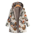 hooded vintage floral jacket