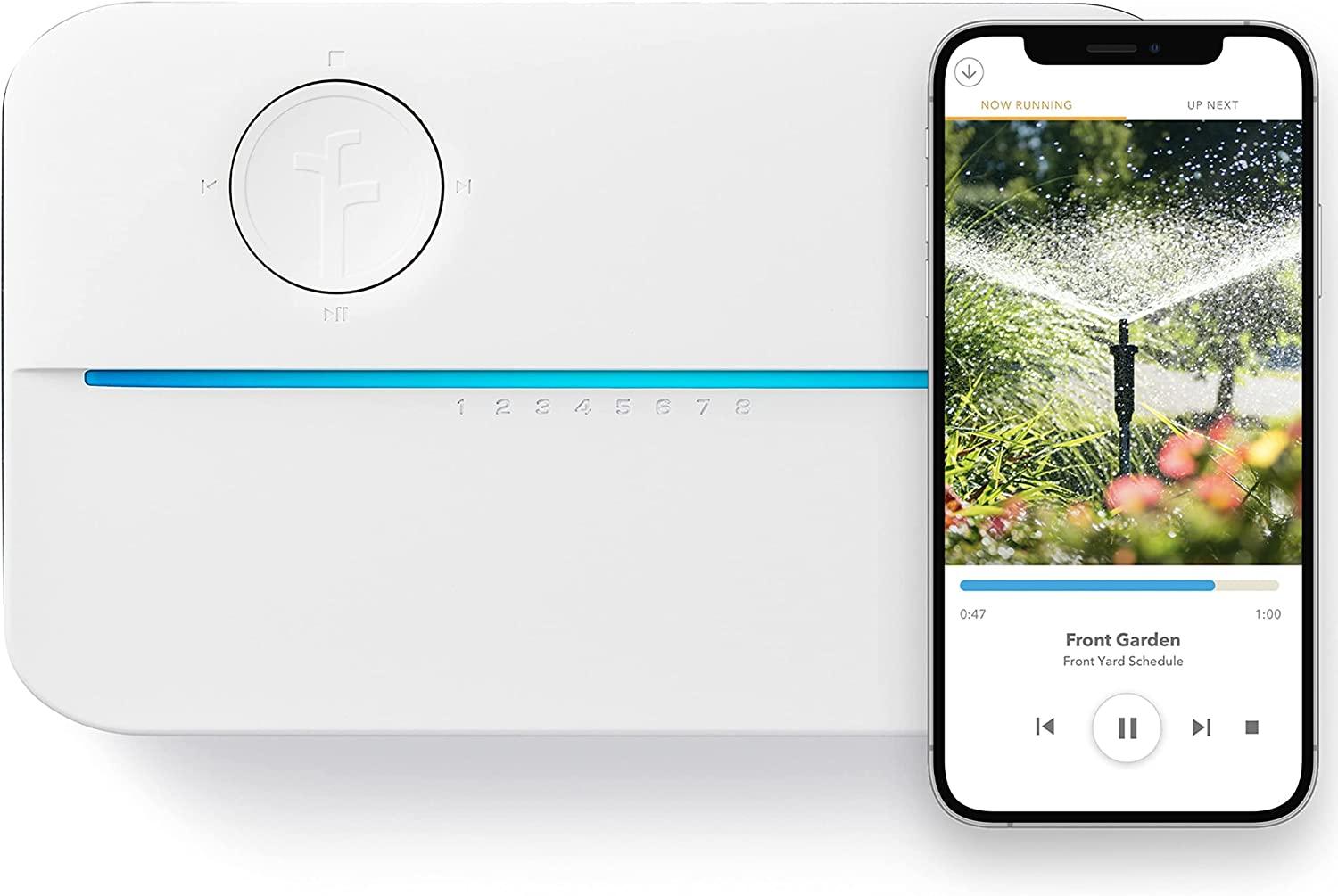 Rachio 8ZULW-C 3rd Generation: Smart, 8 Zone Sprinkler Controller, Works with Alexa