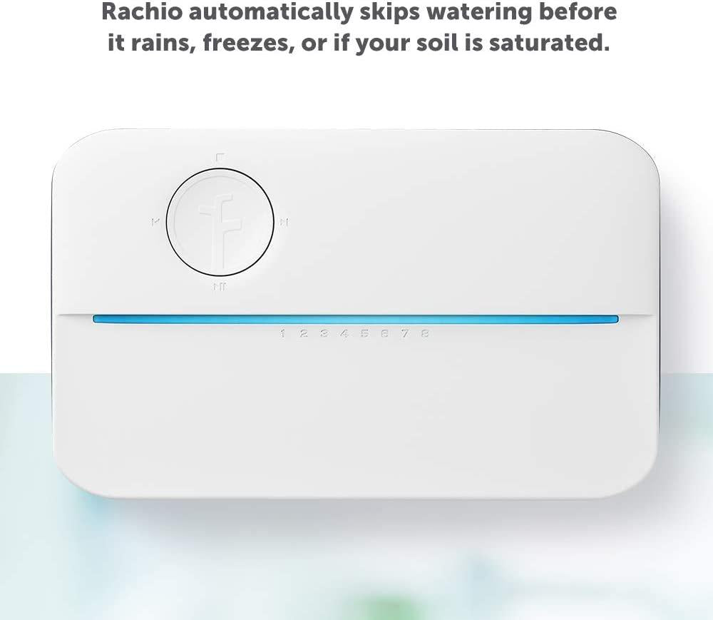 Rachio 8ZULW-C 3rd Generation: Smart, 8 Zone Sprinkler Controller, Works with Alexa