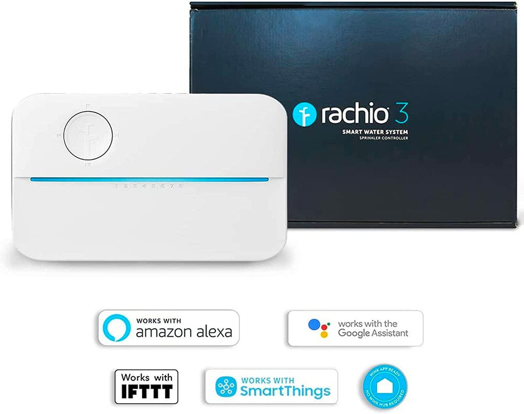 Rachio 8ZULW-C 3rd Generation: Smart, 8 Zone Sprinkler Controller, Works with Alexa