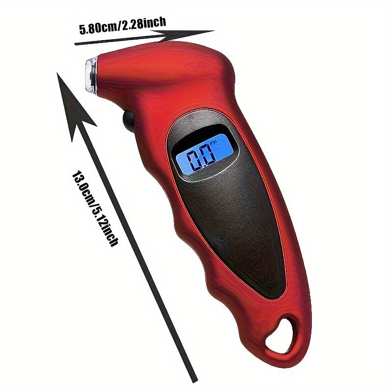 Digital Tire Pressure Gauge, 150PSI 4 Settings Tire Pressure Reader With Backlit LCD Display Low Tire Pressure Diagnostic Tools For Car Truck Bicycle