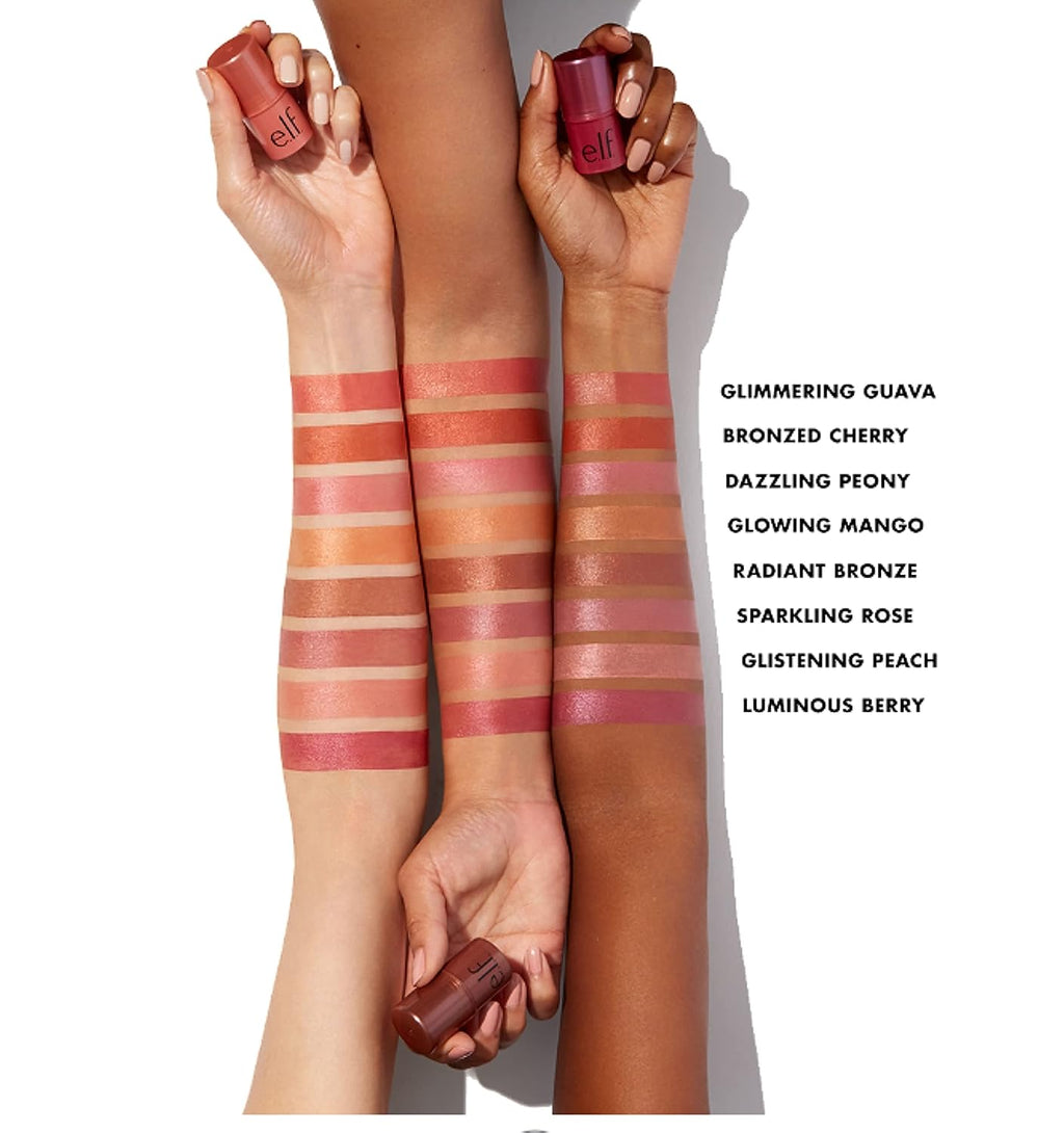e.l.f. Monochromatic Multi Stick, Luxuriously Creamy &amp; Blendable Color, For Eyes, Lips &amp; Cheeks, Luminous Berry, 0.155 Oz (4.4g)
