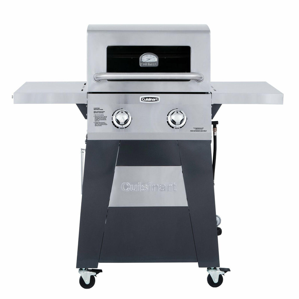 2 Burner BBQ Gas Grill Barbeque Outdoor Coo Side Tables