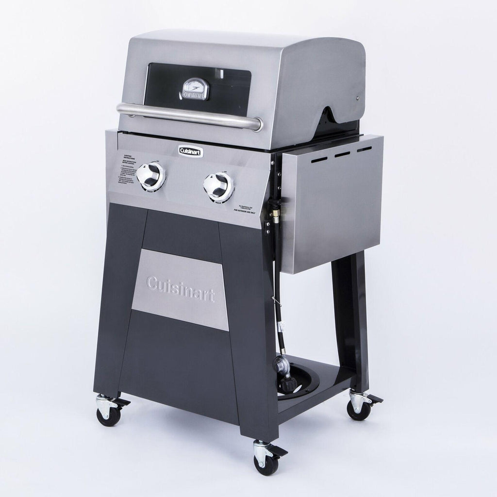 2 Burner BBQ Gas Grill Barbeque Outdoor Coo Side Tables