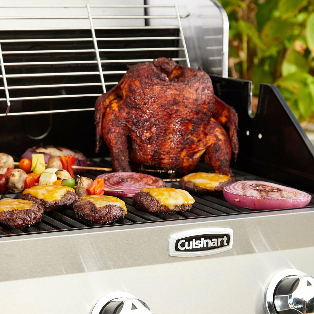 2 Burner BBQ Gas Grill Barbeque Outdoor Coo Side Tables