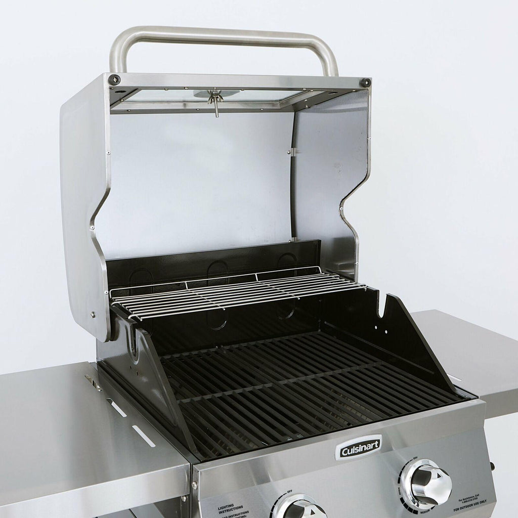 2 Burner BBQ Gas Grill Barbeque Outdoor Coo Side Tables