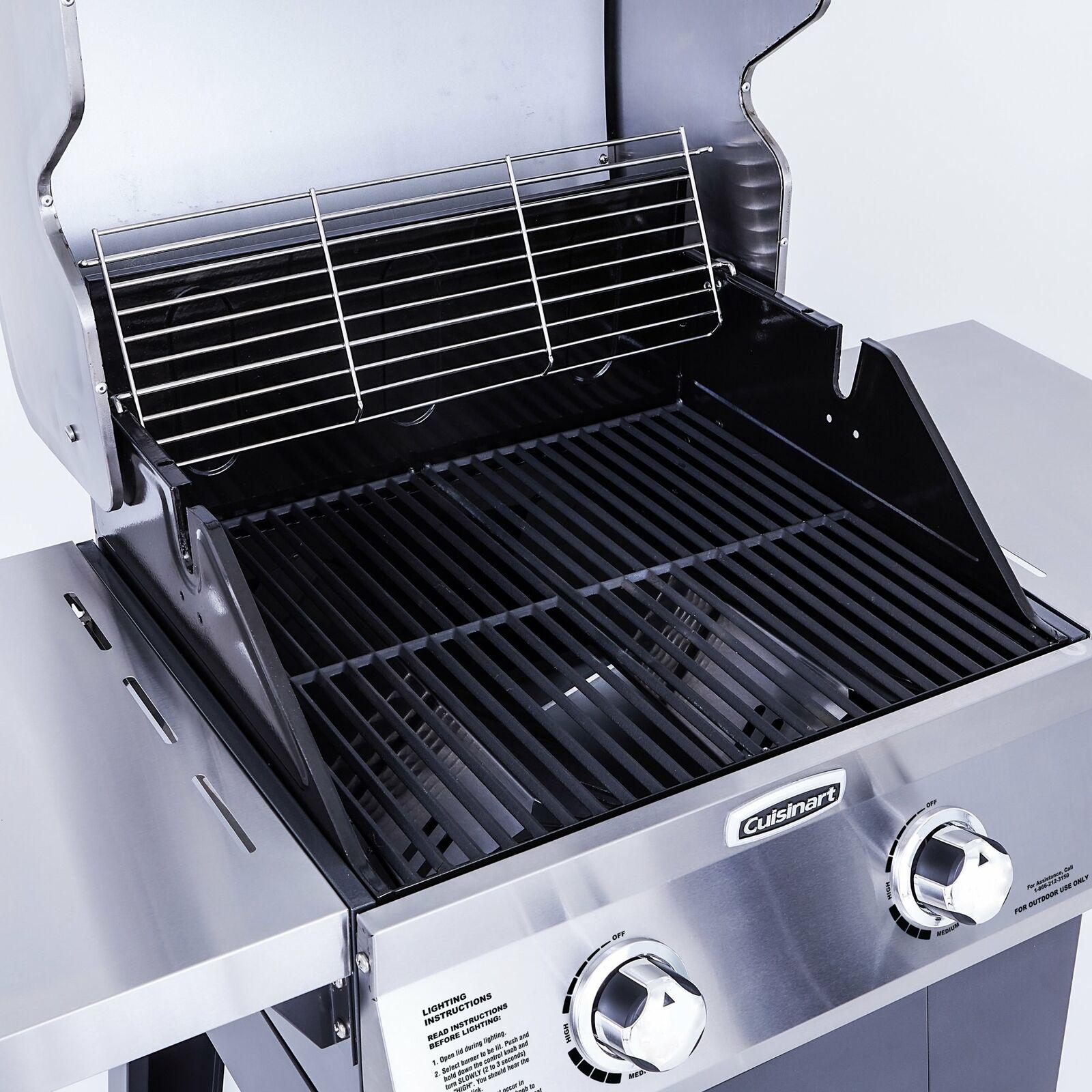 2 Burner BBQ Gas Grill Barbeque Outdoor Coo Side Tables