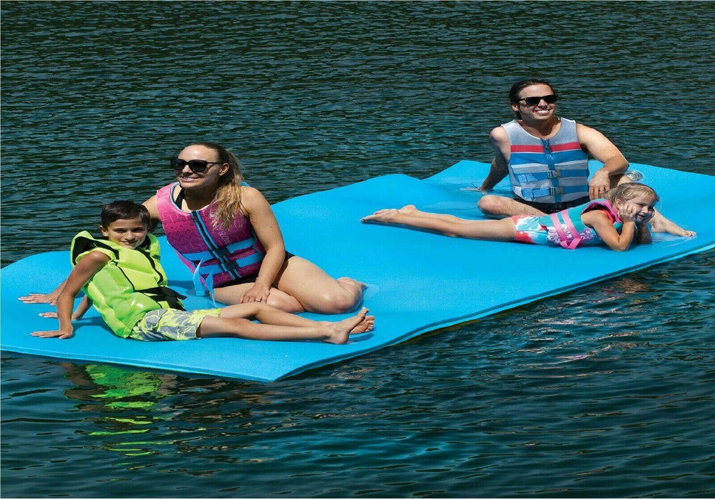 Layer Floating Oasis Water Pad 15 x 6 Water Sports Mat Float Island Utility Mats