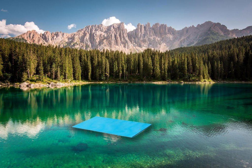 Layer Floating Oasis Water Pad 15 x 6 Water Sports Mat Float Island Utility Mats