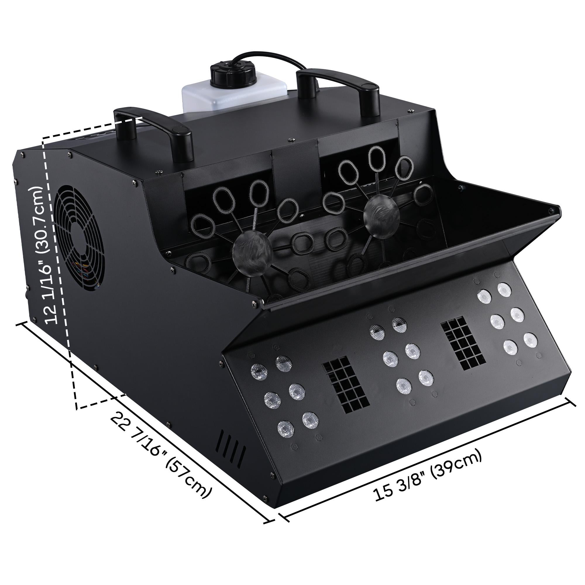 Yescom 3in1 LED Fog Bubble Machine DMX Remote Control Music Festival Stage