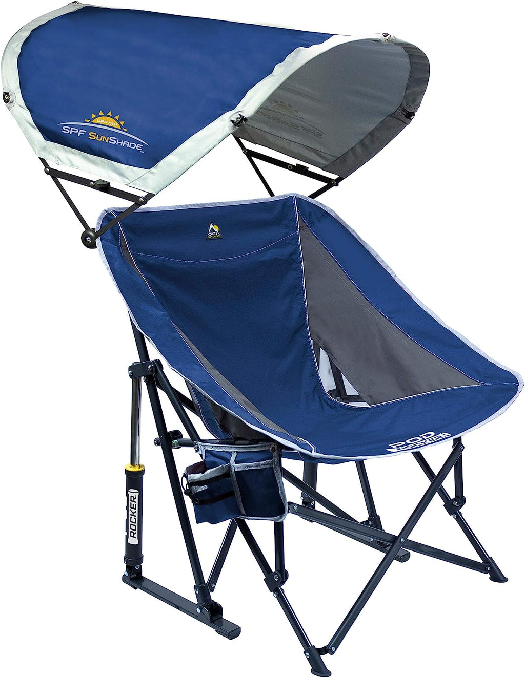 GCI Outdoor Pod Rocker with SunShade Rocking Beach Chair