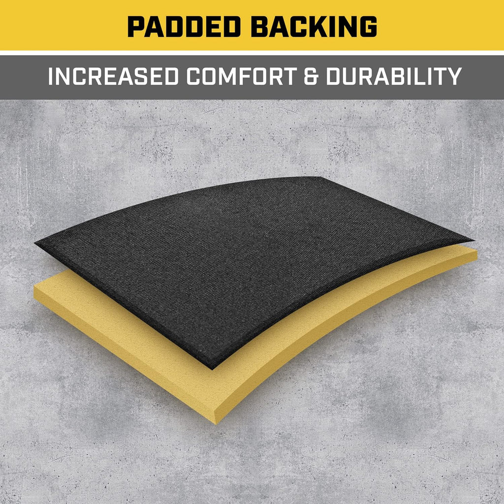 Caterpillar Flexfit Automotive Seat Covers for Cars Trucks and SUVs (Set of 2) – Black Seat Covers for Front Seats, Seat Protectors with Gray Honeycomb Trim, Auto Interior Covers