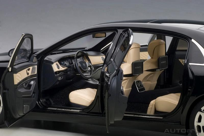 Mercedes Maybach S Class S600 Black 1/18 Model Car by Autoart