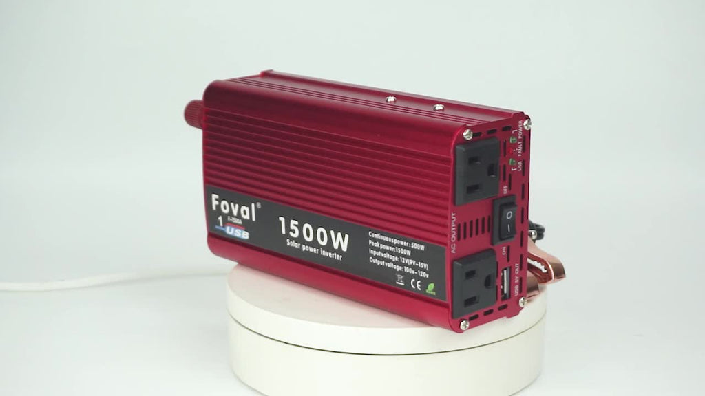 Car Vehicle Power Inverter 500W/1500W DC 12V To AC 110V 120V Converter 1 USB