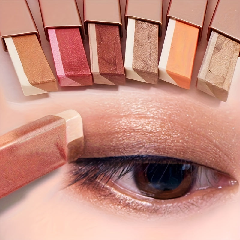Lazy Eyeshadow Two Tone Gradient Eyeshadow Stick Waterproof Long Lasting Eye Makeup For Daily