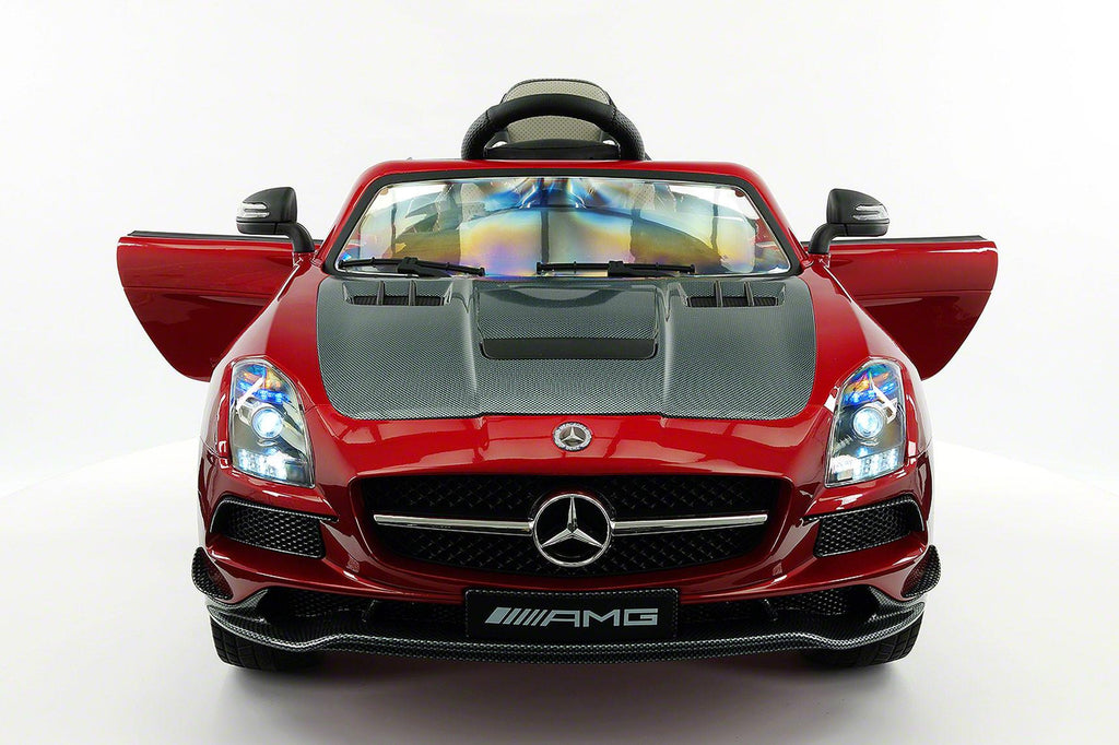 Mercedes SLS AMG Final Edition 12V Kids Ride-On Car with Parental Remote | Cherry Red