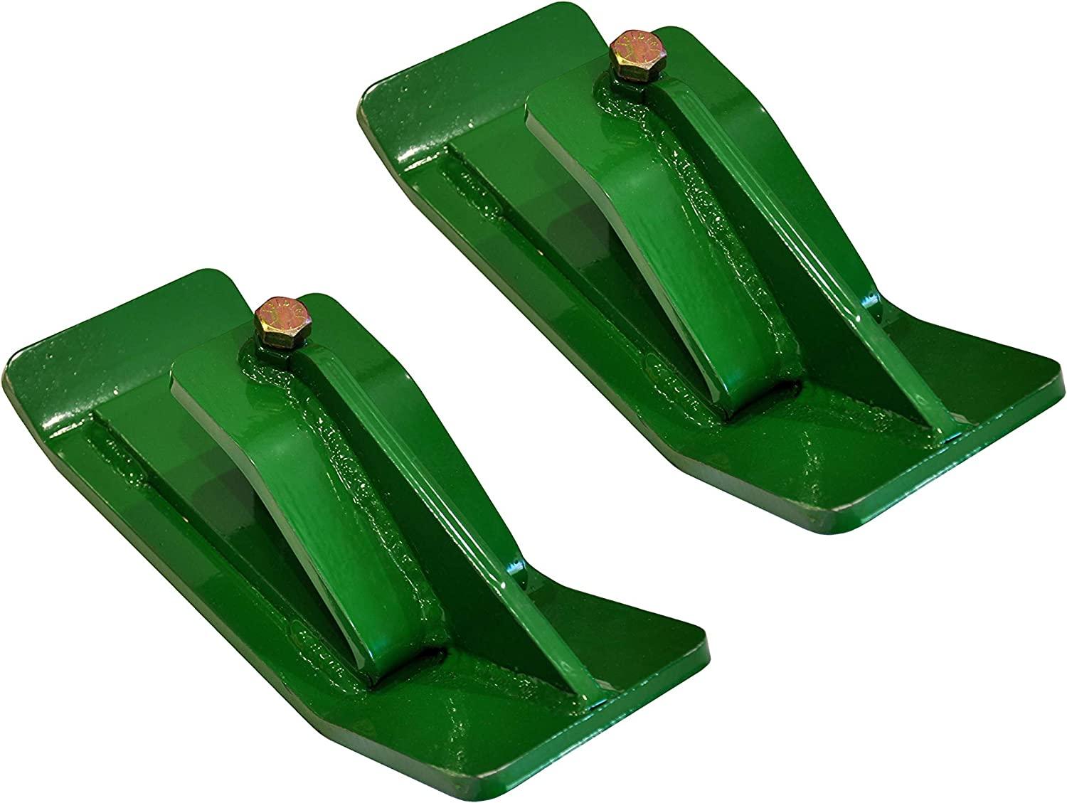 Tractor Bucket Ski EdTurf Tamer Skid Protector by Pocono Metal Craft (John Deere Green)