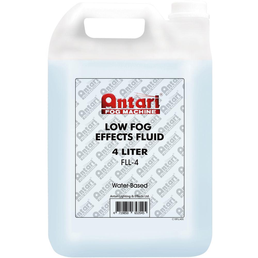 Antari ICE-101 Low Fog Machine Bundle with Antari FLL-4 Low Fog Effects Fluid for Fog Machines (1 Gallon, Blue Formula)