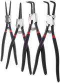 C.W.USJ Hand Tool Circlip Snap Ring Plier Set Internal External Workshop GaraTool 4Pcs Portable
