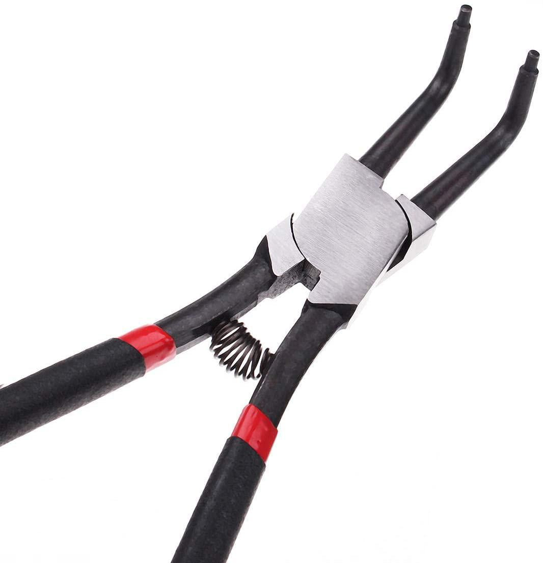 C.W.USJ Hand Tool Circlip Snap Ring Plier Set Internal External Workshop GaraTool 4Pcs Portable