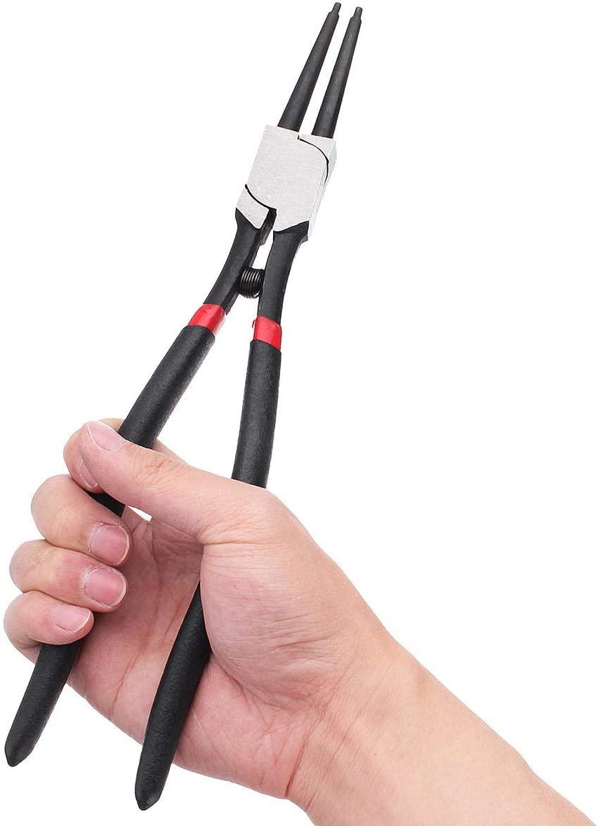 C.W.USJ Hand Tool Circlip Snap Ring Plier Set Internal External Workshop GaraTool 4Pcs Portable